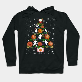 Basketball Christmas Tree Costume Gift Hoodie